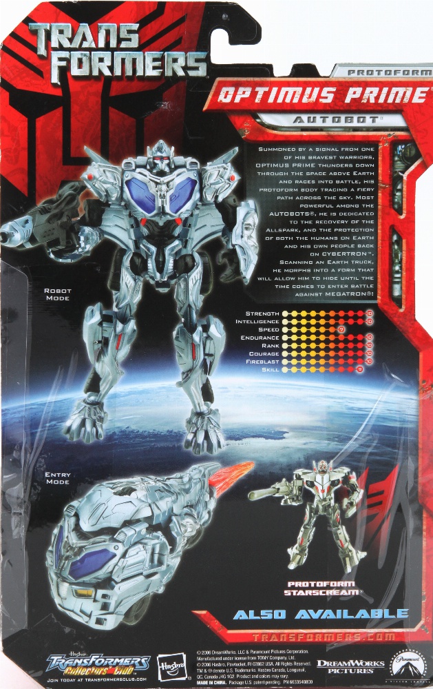 Transformers sales protoform toys